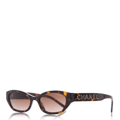 CHANEL Rectangle Sunglasses A71280 Tortoise.